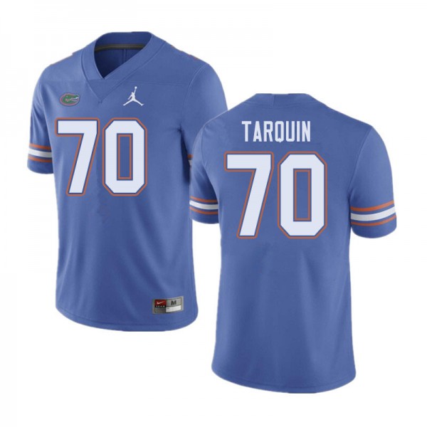 Jordan Brand Men #70 Michael Tarquin Florida Gators College Football Jerseys Blue